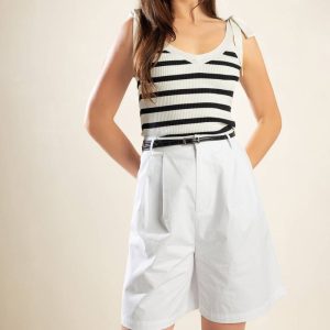 CITY STROLLS gewebte Bermudashorts