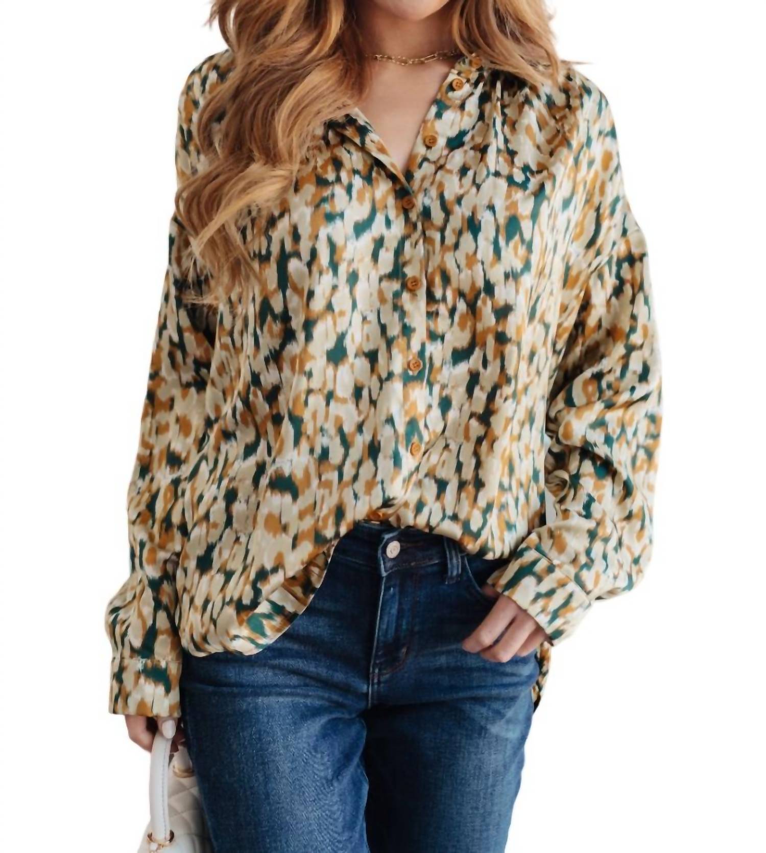 The Willows 7732511703100 Bluse – Knopfleiste, mehrfarbig