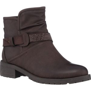 MOTO verzierte Kunstleder-Stiefeletten