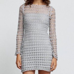 Adley Minikleid – Silber