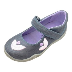 Mooshu Trainers Stella Baby-Mädchen-Mary-Jane-Schuhe mit Quietschfunktion in Anthrazit, Größen 3–4