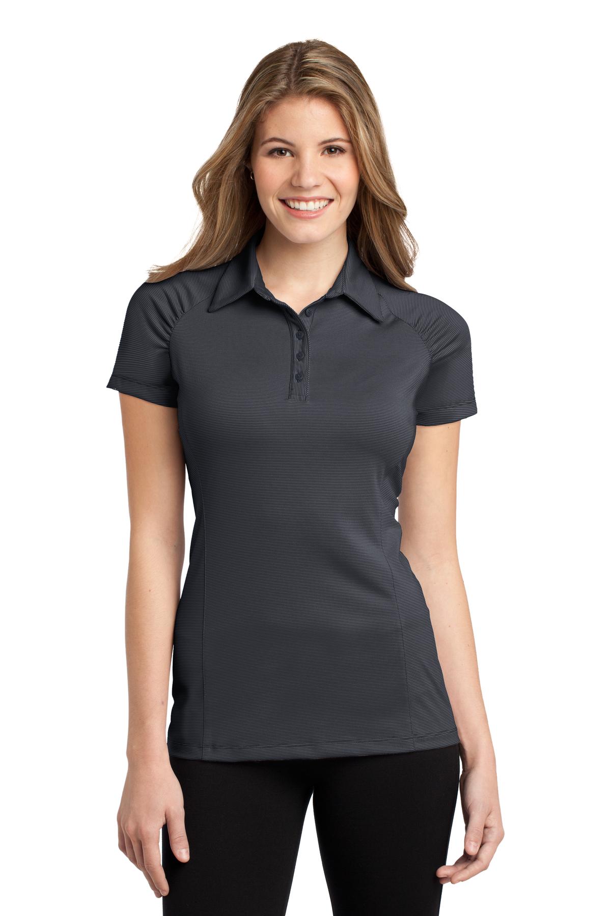 Port Authority Fine L558 Poloshirt – Funktionsausführung, Streifenmuster, Damen