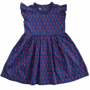 Crawfish Kleid – Rüschen, Mädchen, Blau