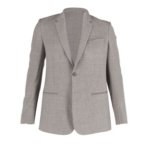Maison Margiela einreihige Jacke aus Wolle – Grau