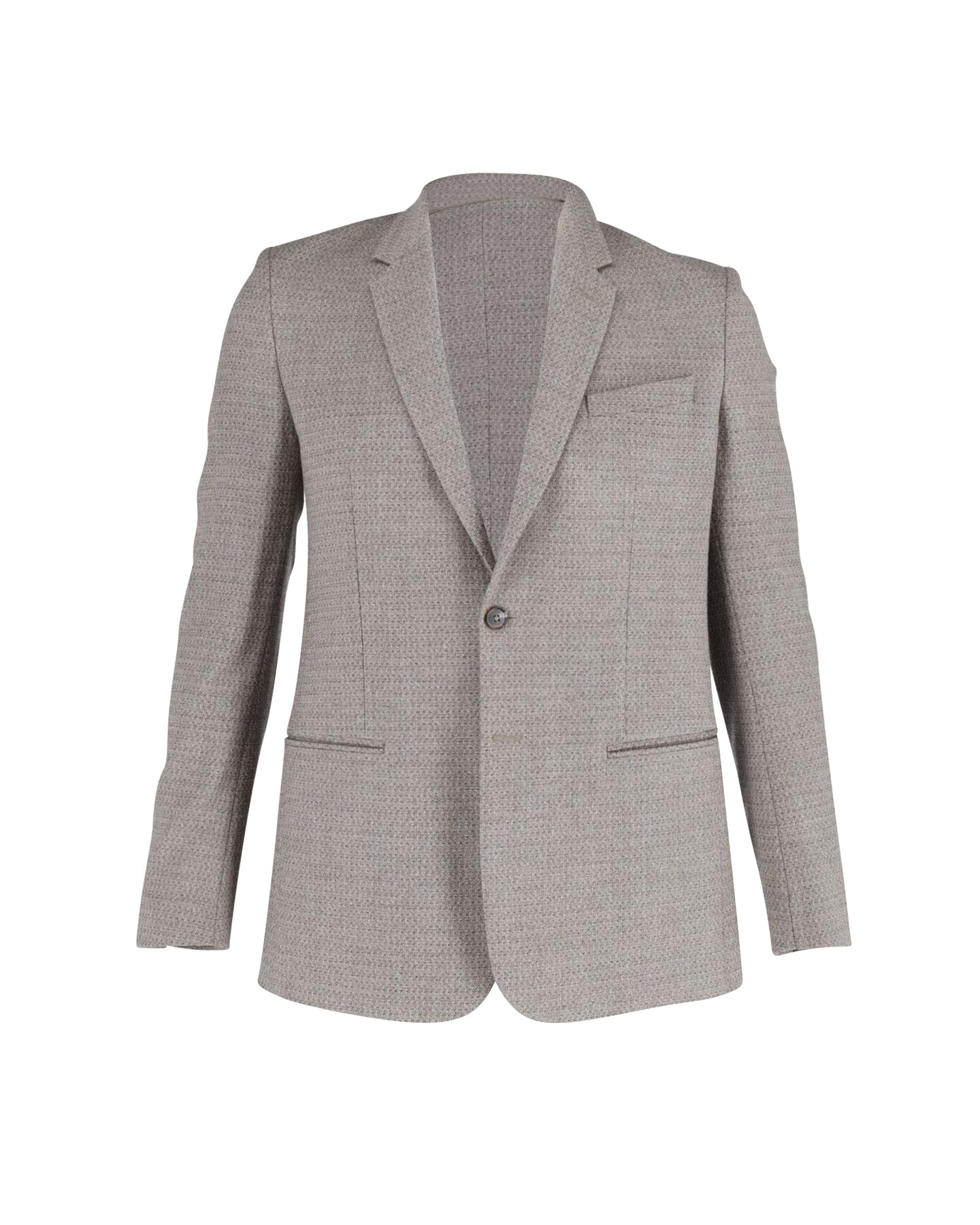 Maison Margiela einreihige Jacke aus Wolle – Grau