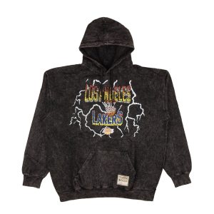 Mitchell & Ness NBA Vintage Lightning Knicks Kapuzenpullover in Schwarz