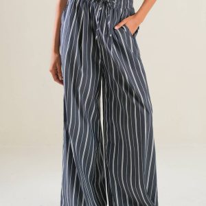 BEHIND THE GRIN gewebte Hose
