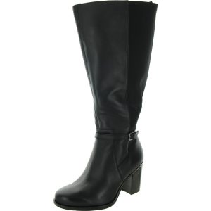 Kalina kniehohe Stiefel – extra weiter Wadenschaft, Leder