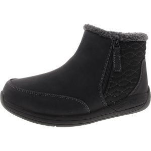 Tabby Stiefel aus Kunstleder mit Kunstfell im Shearling-Stil