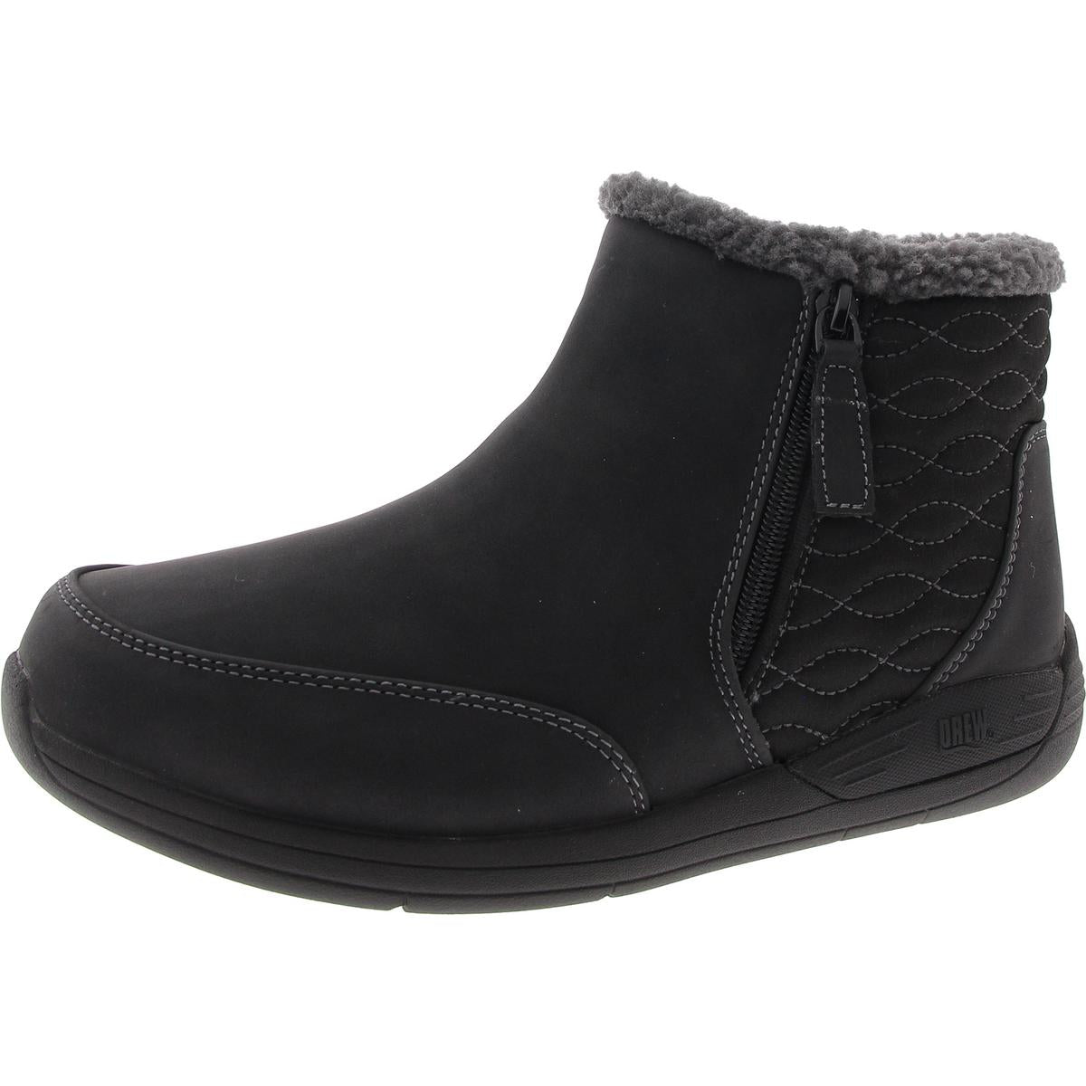 Tabby Stiefel aus Kunstleder mit Kunstfell im Shearling-Stil