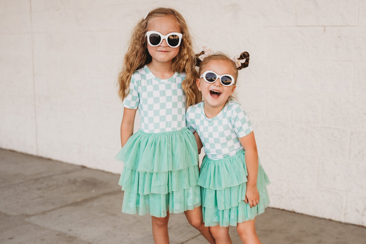 MINT CHECKERS DREAM Tutu-Kleid