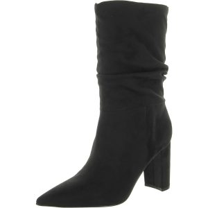 Unni 2 lockere halbhohe Stiefel aus Velourslederimitat