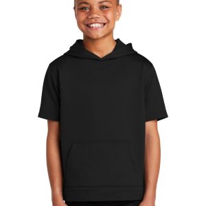 Sport-Tek Sport-Wick kurzärmeliger Fleece-Kapuzenpullover für Jugendliche – YST251