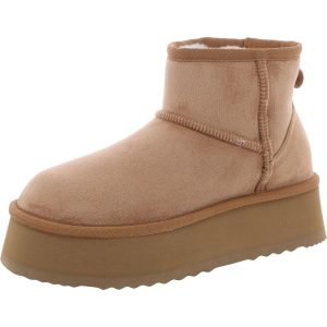 Crue Stiefeletten – mit Kunstfellfutter, Velourslederimitat