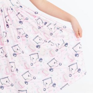 Tee Time Kleid mit schwingendem Rock – Taschen, Kurzarm
