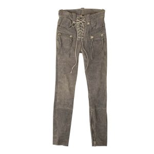 Unravel Project Spitzenhose mit hohem Bund in Grau