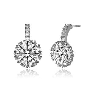 7733308686396 Ohrhänger – Sterlingsilber, Zirkonia, farbig, runde Form