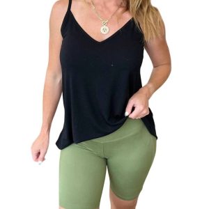 Bikershorts mit hohem Bund und breitem Taillenband – Helloliv – 7733776744508