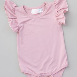 Vintage Body – Flügeldetails, Rosa, Kurzarm