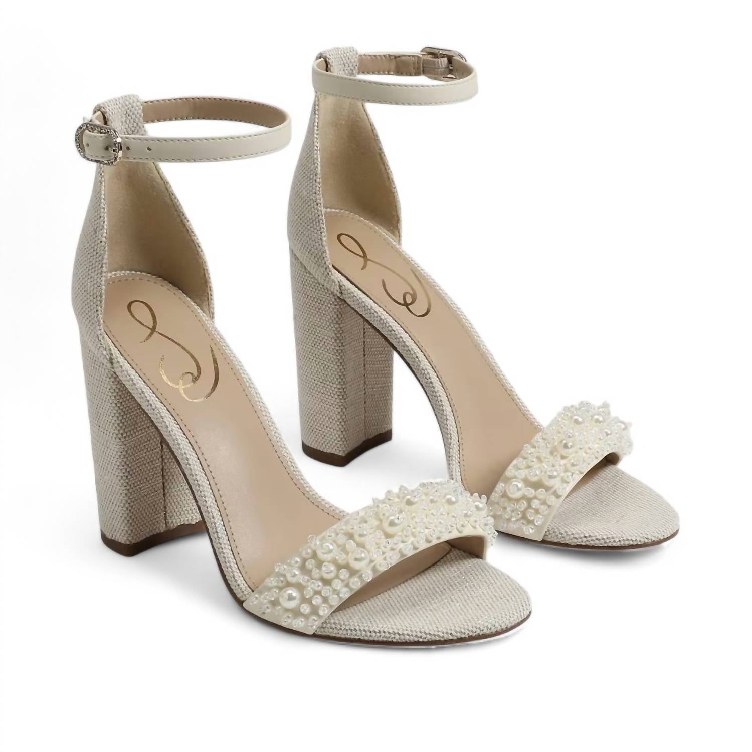 Yaro Sandalen mit Blockabsatz – Modern Ivory Pearl