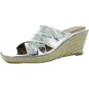 Hastlings Sandalen – überkreuzt, Veloursleder, Keilabsatz
