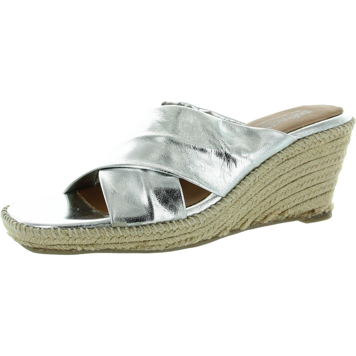 Hastlings Sandalen – überkreuzt, Veloursleder, Keilabsatz