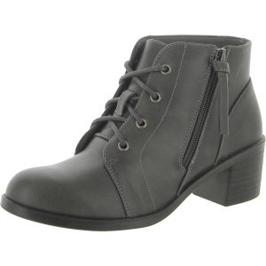 Becker Kunstleder-Stiefeletten mit Blockabsatz