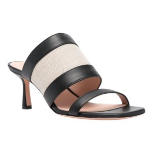 Bally Bianka 6303513 Mules – zweifarbig, Leder, Damen, Schwarz