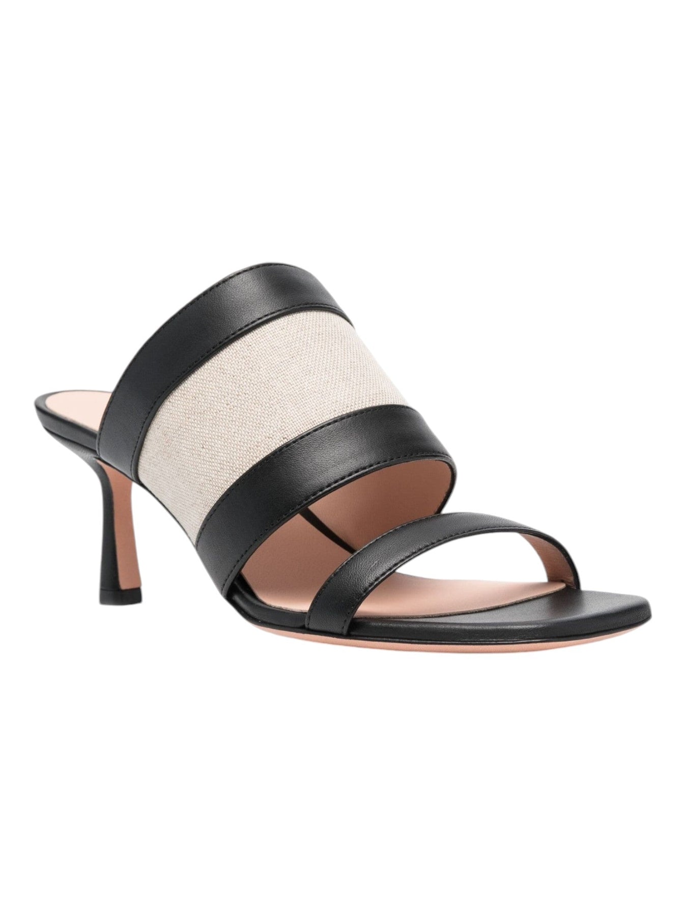 Bally Bianka 6303513 Mules – zweifarbig, Leder, Damen, Schwarz