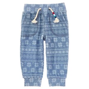 Sol Angeles Indigo Fair Isle Jogginghose