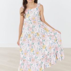 Autumn Breeze Maxikleid – Rüschen