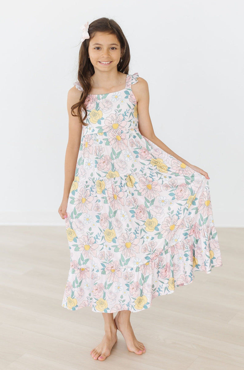 Autumn Breeze Maxikleid – Rüschen