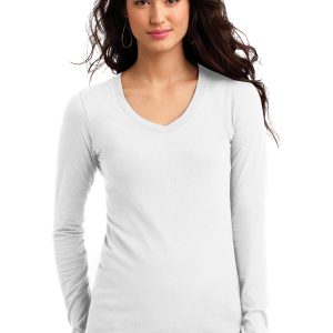 District The Concert DT5201 T-Shirt – Langarm, Junior-Passform, V-Ausschnitt