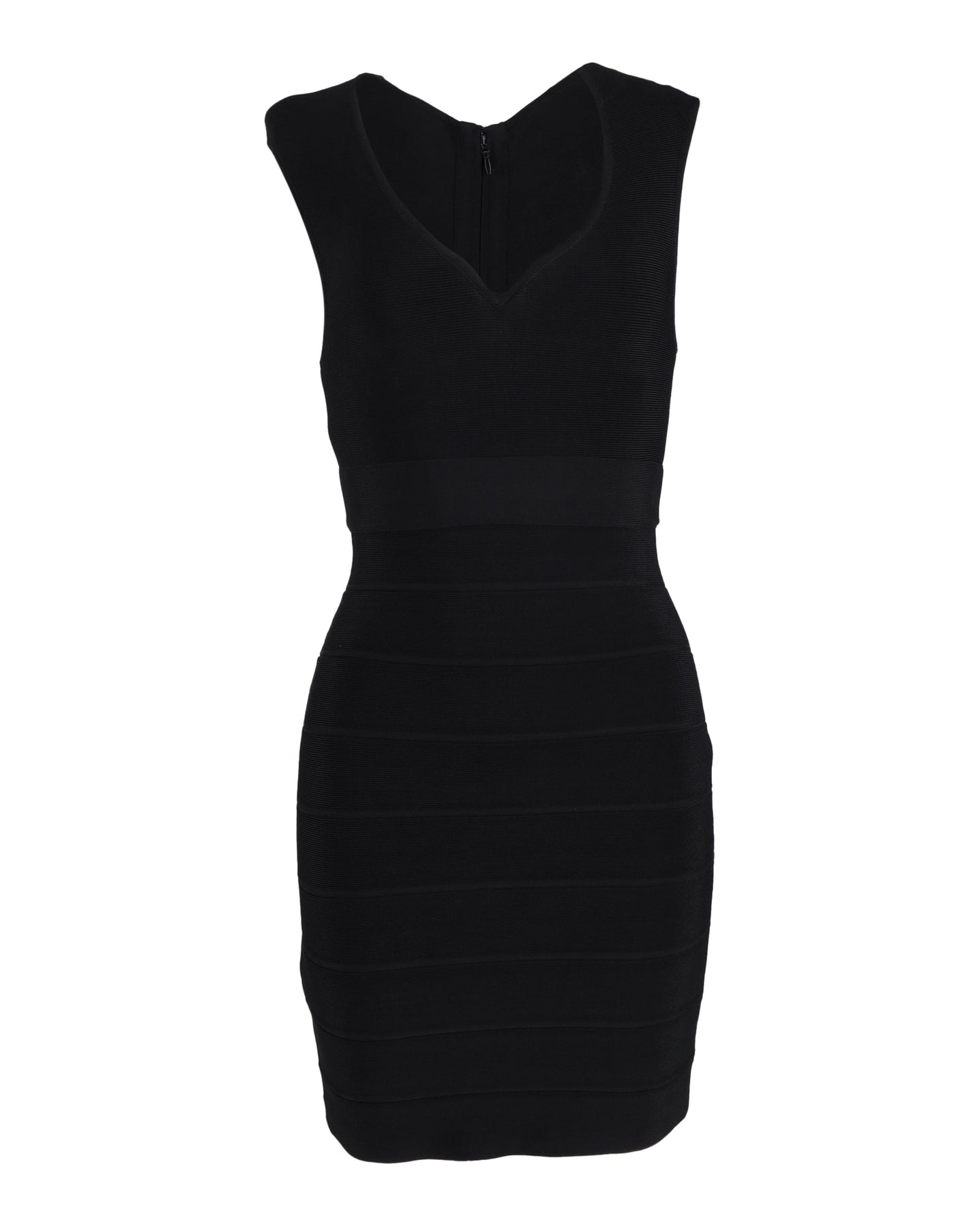 Herve Leger figurbetontes Bandage-Minikleid aus Polyester – Schwarz