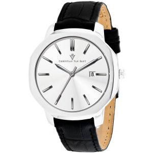 Christian Van Sant Octavius Slim Herrenuhr mit silbernem Zifferblatt – 7150717730876