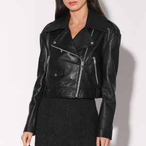 Milan Jacke – Leder, Schwarz