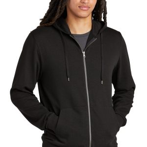 District Perfect Tri Kapuzenpullover – durchgehender Reißverschluss, Fleece, Herren