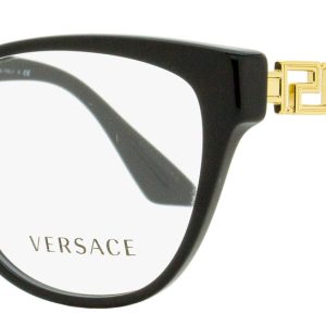 Versace Greca VE3292 GB1 52mm Brille – Damen, Schwarz, Gold