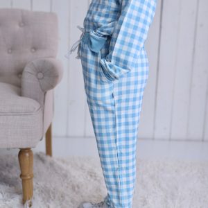 SKY BLUE GINGHAM Dream-Jogginghose