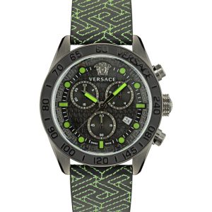 Greca Dome Chrono Armbanduhr – Lederarmband