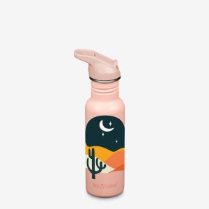 Klean Kanteen Classic Edelstahl-Trinkflasche mit Flip Seal Sportverschluss im Design Bohemian Nights, 18 oz
