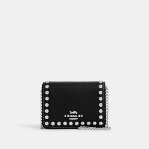 Coach Outlet On A 7151658074172 Geldbörse – Nietenbesatz, Kette, Mini