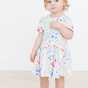 Sunshine Meadows Body mit schwingendem Rockteil – Kurzarm