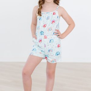 Rainbow Grooves Play kurzer Overall – Riemchen