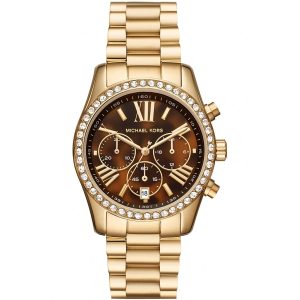 Michael Kors Lexington Lux Damen Armbanduhr – Zifferblatt: Braun