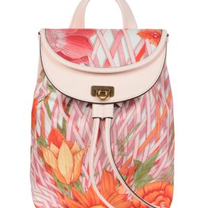 Nylon-Rucksack mit Blumenmuster