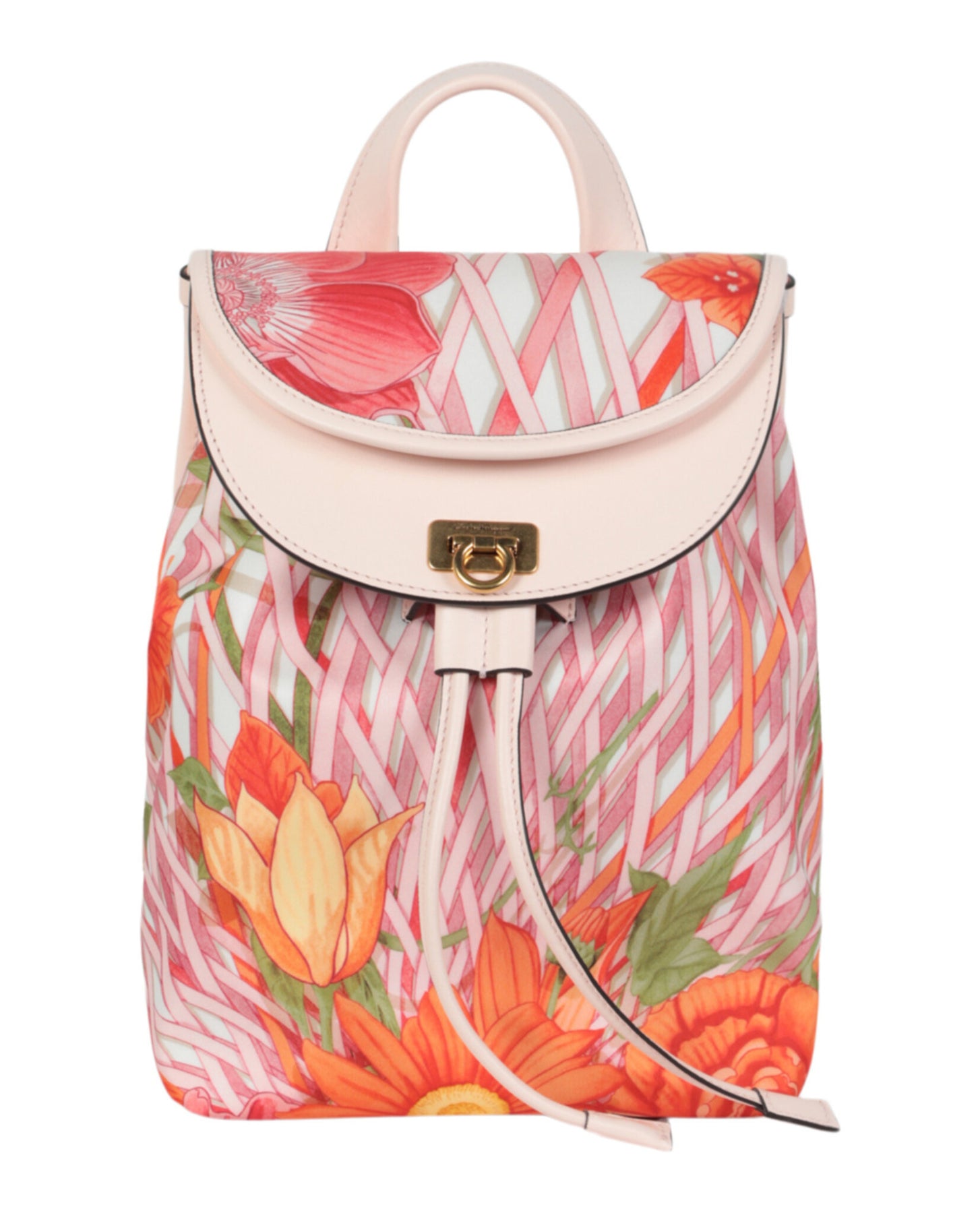 Nylon-Rucksack mit Blumenmuster