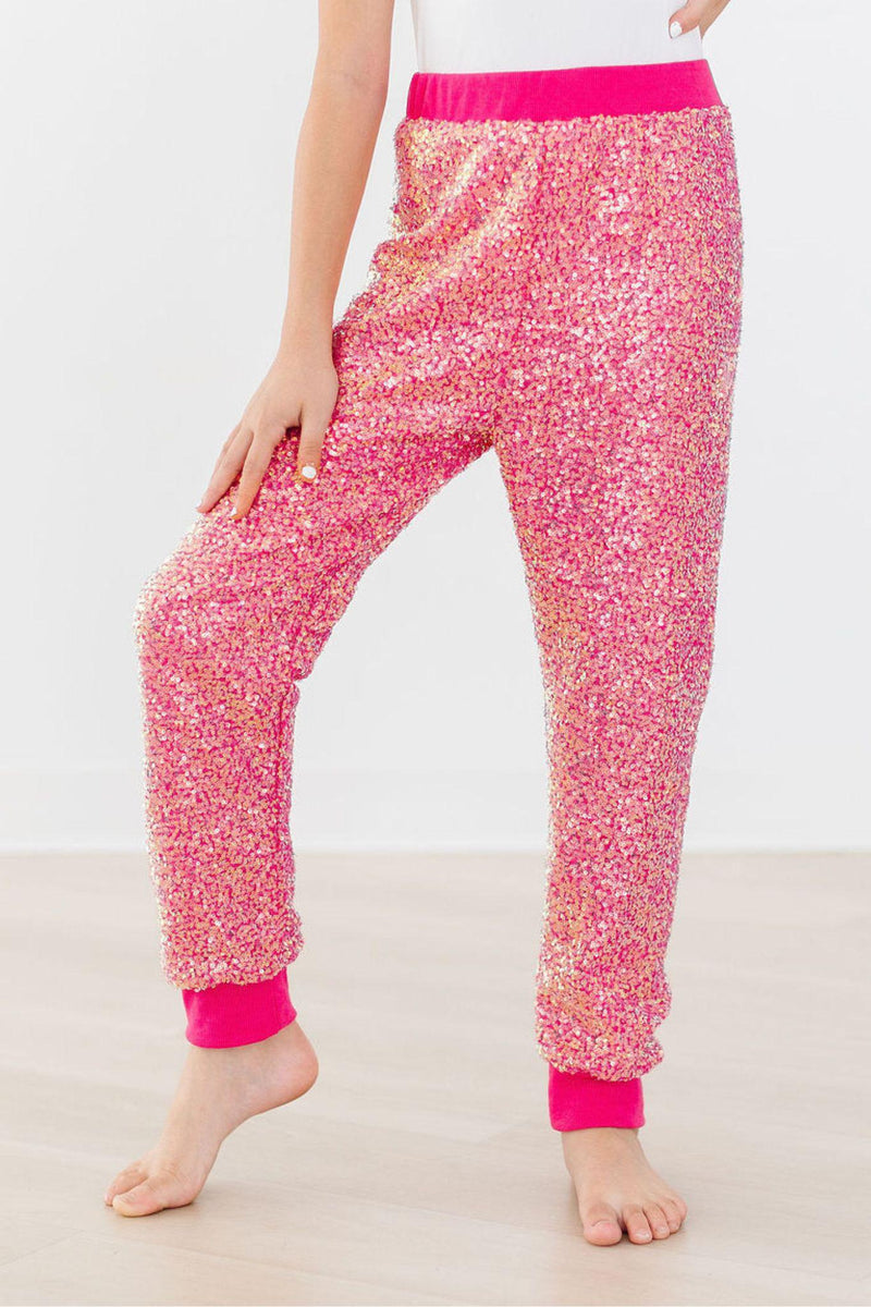 Jogginghose – Pink, Pailletten