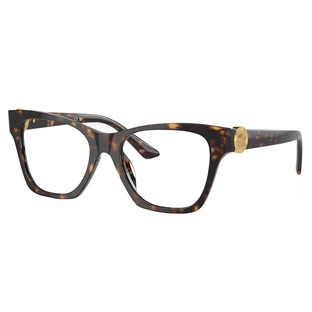 Versace VE 3341U 108 Damen-Brille in Katzenaugenform – 50 mm