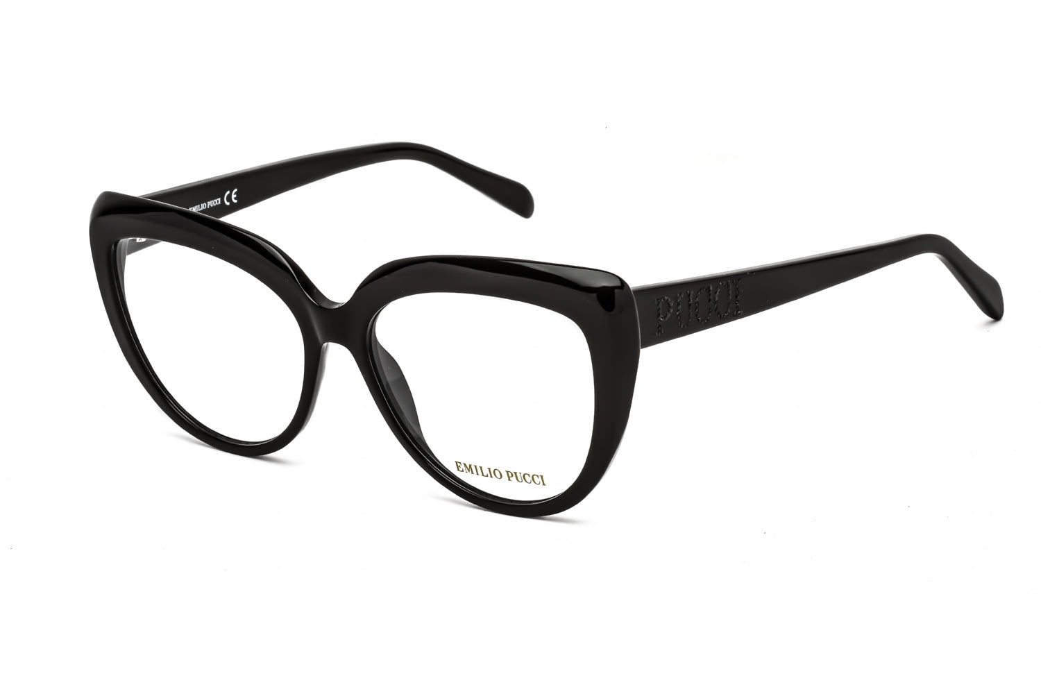 Emilio Pucci EP5173 001 Brille in Katzenaugenform – 54 mm